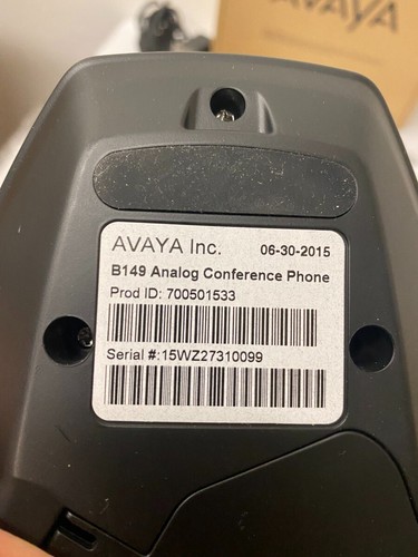 Teléfono analógico de conferencia de negocios Avaya B149 700501533 con micrófonos de expansión B100 - Imagen 8 de 11