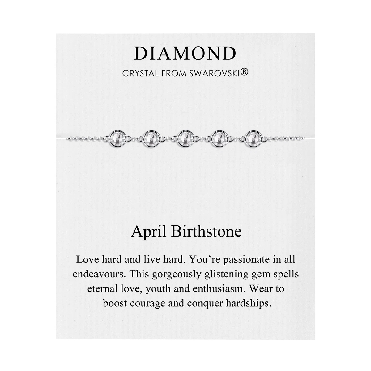 Diamond store birthstone bracelet