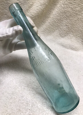 ANTIQUE BITTER MINERAL WATER BOTTLE 1870s