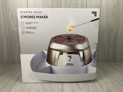 Sharper Image S mores Maker Electric Tabletop Stainless & Plastic NIB