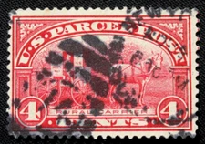 US Revenue Stamps #Q4 - 1912 4¢ Rural Carrier Parcel Post, GR19