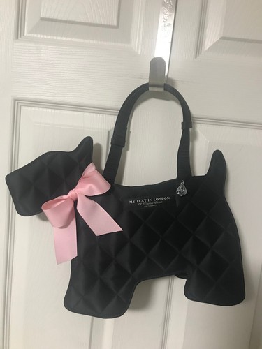 My Flat In London Handbag Black Scottish Terrier Scottie Dog Bag - Picture 11 of 23
