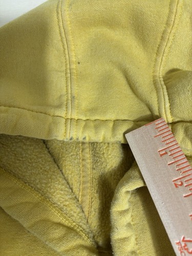 Carhartt Hoodie Mens 2XL Loose Fit Midweight Sweatshirt Workwear •Mustard Yellow - Picture 4 of 7