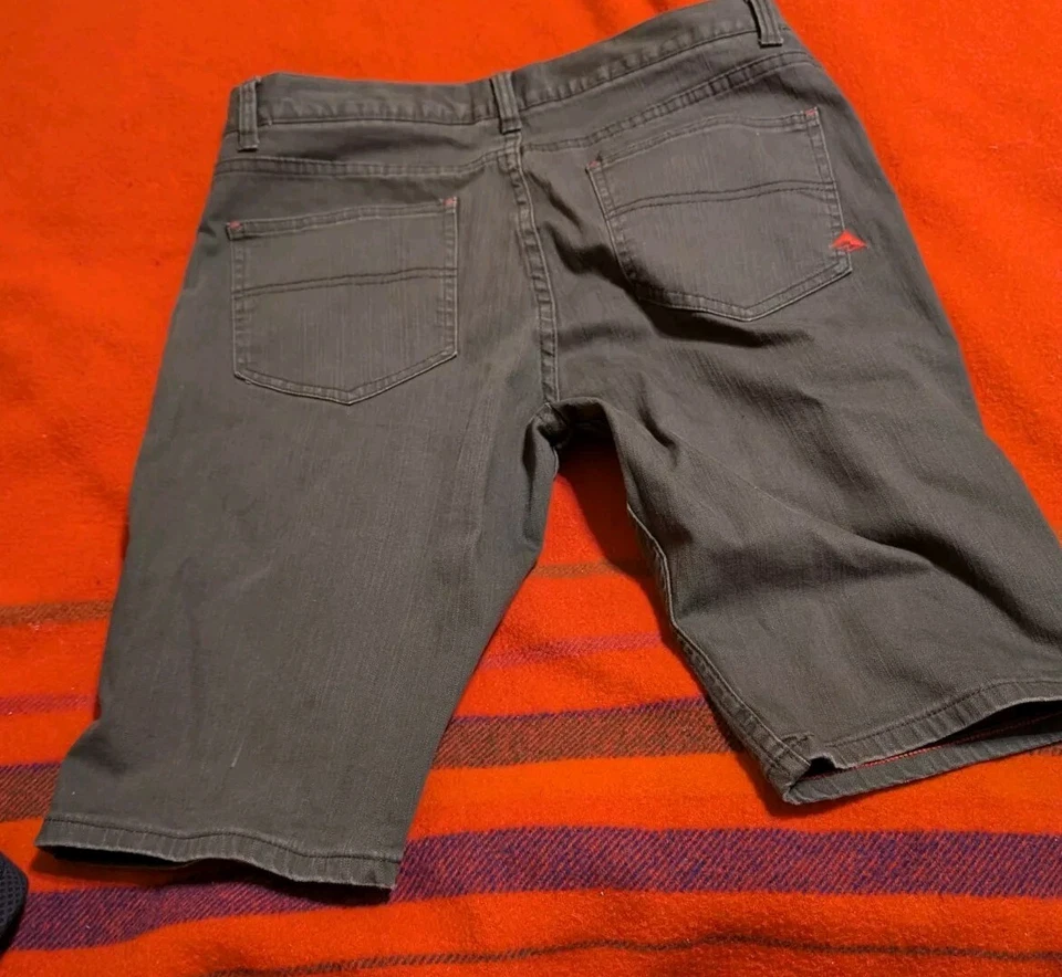 Vtg Y2K Emerica Jerry Hsu Skate Shorts Mens 34 Twill Chino Skater Surfer - Image 2 of 4