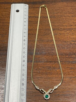Collier Ras De Cou Doré - Bijou Fantaisie Occasion - Longueur Ajustable (9-15/8")