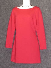 TRINA TURK Red Rayon Blend Stretchy Shift Dress SZ M 