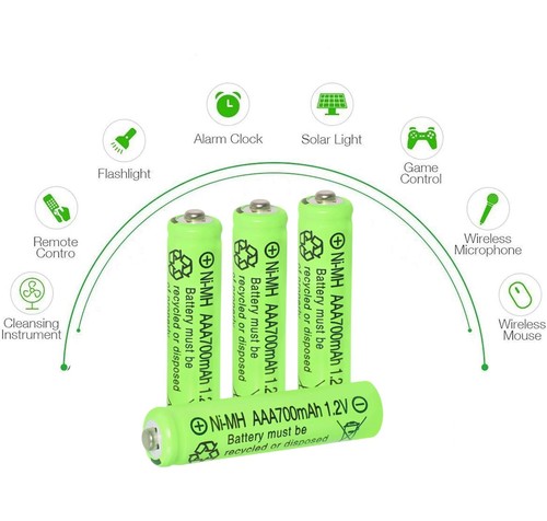 10 Pack AAA 700mAh Ni-MH 1.2V Rechargeable Batteries Cells for MP3 Toy US Stock - Picture 5 of 12