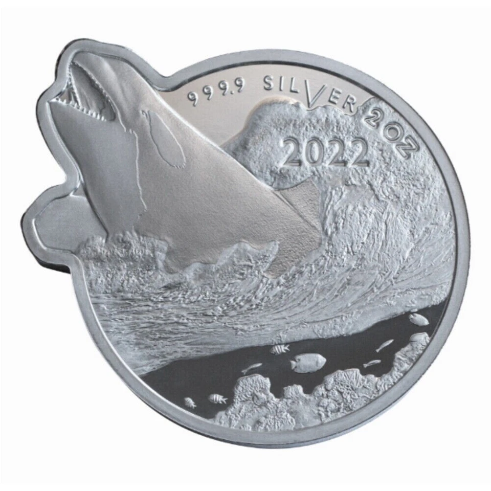 2022 Solomon Islands 2 oz Silver Ocean Predators: Killer Whale