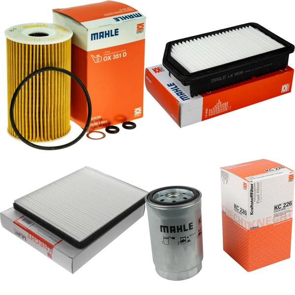 Mahle Kraftstofffilter KC 226 Innenraum LA 447 Luft LX 3538 ÖLfilter OX 351D-image