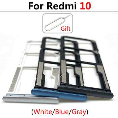For Redmi 10C Note 10S 10 Pro 5G SIM Card Holder Tray chip Slot Holder Adapter 