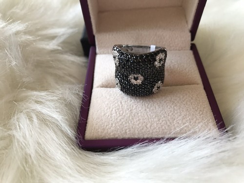 Brand New Boi Ploi, Black Spinel Ring, Sterling Silver, Size O Or R - Picture 7 of 12