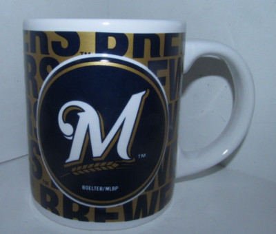 Milwaukee Brewers M 3-D Logo 2015 Boelter Brands MLBP Coffee Cup Mug | eBay