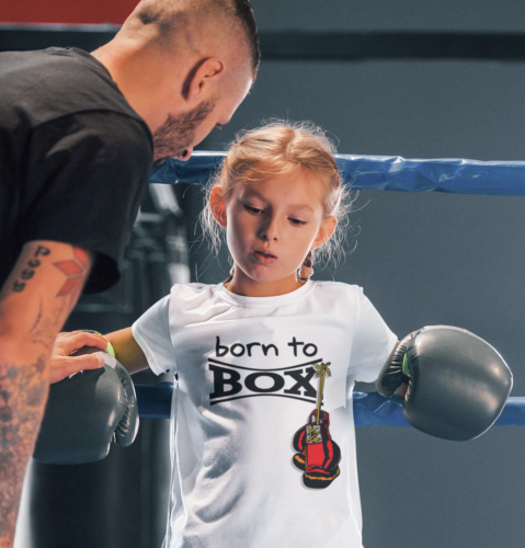 Dirty Fingers Born to Box Boxing Gloves Sporting Boxer Kid&#039;s T-Shirt Gift