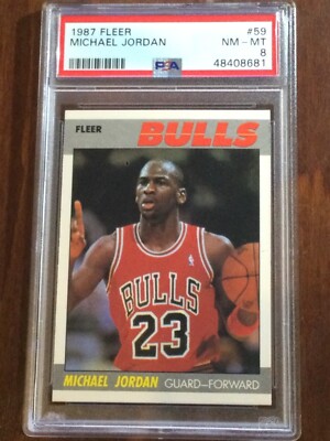 1987 Fleer — Michael Jordan — 2nd Year — PSA 8 | eBay
