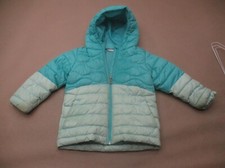 Columbia Size 4T Kids Unisex Blue Full Zip Hood Pocket Warm Insulated Jacket 072