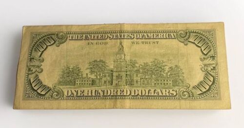 US 1990 SERIES A 1 HUNDRED DOLLAR FEDERAL RESERVE NOTE OF BOSTON-MASSACHUSETTS - Picture 2 of 2