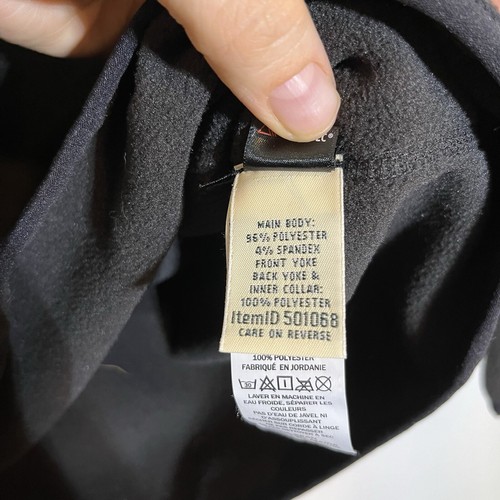 LL Bean Women’s M Polartec Katadin Fleece Colorblock 1/2 Zip Pullover Black Grey - Picture 5 of 6