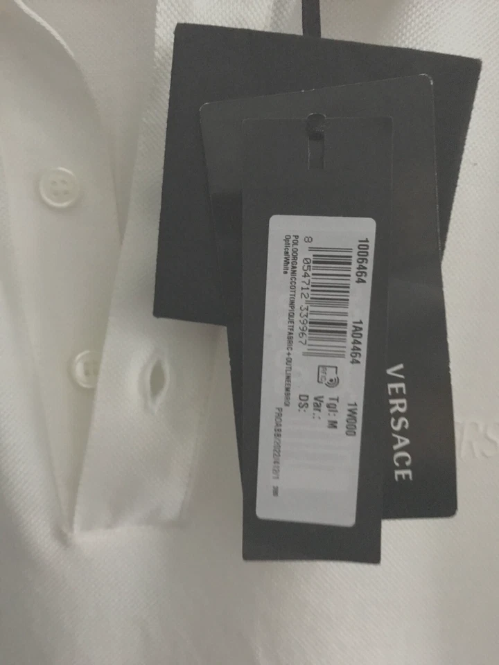 Camisa Polo Versace Barroco Cuello Bordado - Mediana Foto 3 de 4