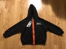 Outride Boy  s Full Zip Hoodie Reall Real Boys Phone Black Small New NWT