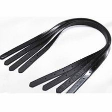1 Pair 71cm Shoulder Purse Handbag Bag Handle Strap Genuine Leather Black
