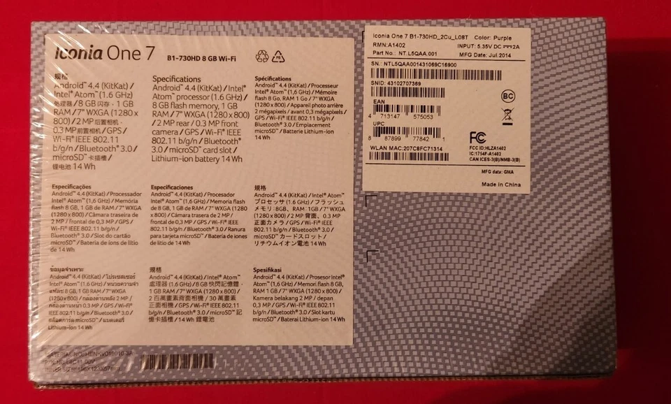 Acer Iconia One 7 (16GB) 7" - NEW IN BOX - Image 2 of 2