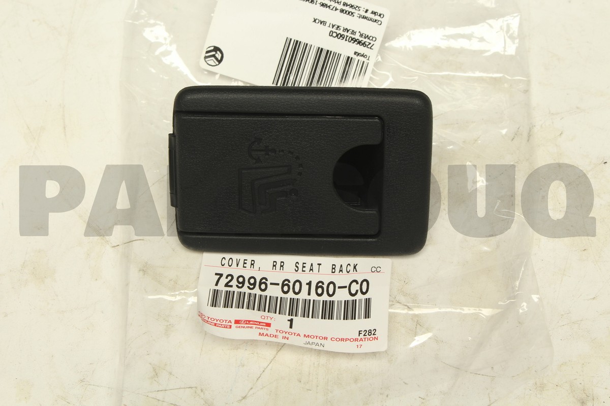 7299660160C0 Genuine Toyota COVER, REAR SEAT BACK | 72996