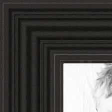 ArtToFrames Custom Picture Poster Frame Black on Maple 1" Wide MDF