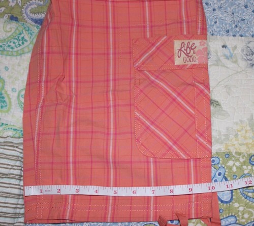 10 pantalones cortos cargo Life Is Good naranja Journey para mujer nuevos con etiquetas - Imagen 8 de 8