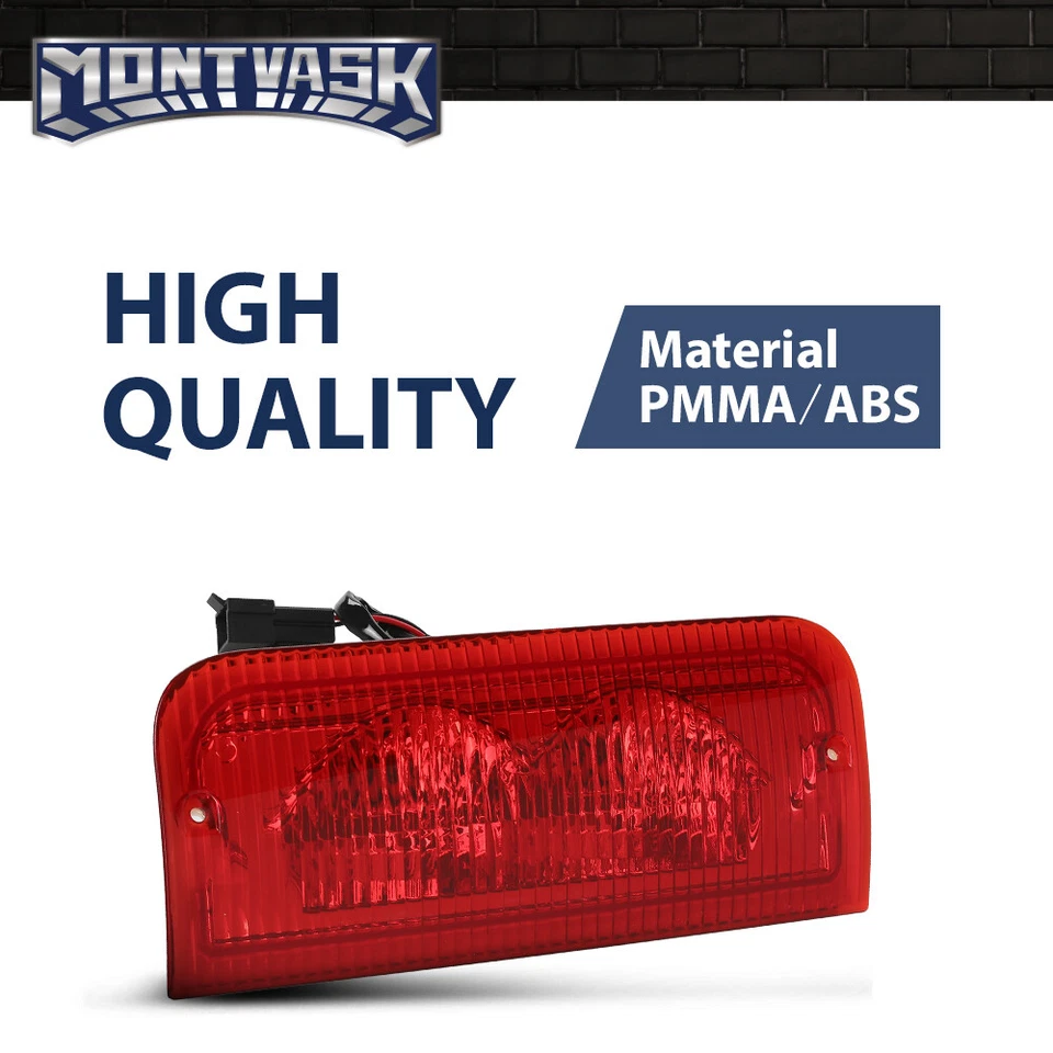 Ajuste para 2008-2014 Ford E150 E250 E350 Super Duty terceira luz de freio lâmpada traseira vermelha - Imagem 4 de 4