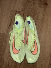 NIKE MENS AIR ZOOM VICTORY TRACK FIELD SHOES NO SPIKES FOAM VOLT/ORANGE SIZE 14