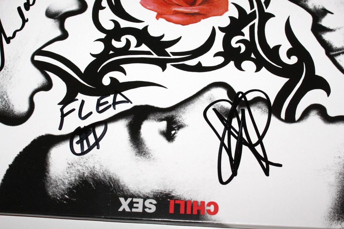 RED HOT CHILI PEPPERS SIGNED BLOOD SUGAR SEX MAGIK RECORD LP