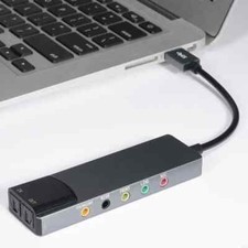 USB Sound Interfaces External Sound Card with Microphones In, Line In, SPDIF