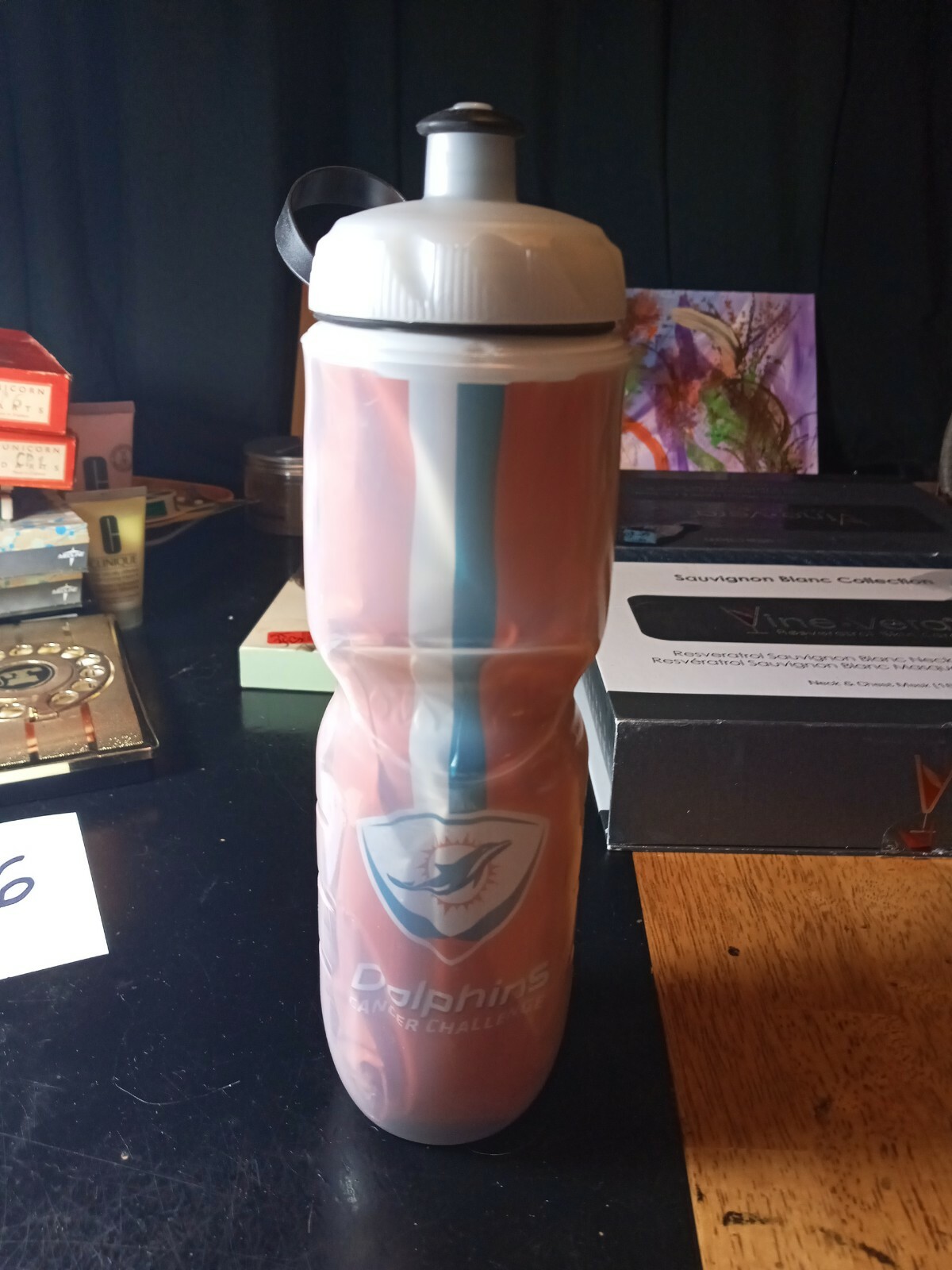 Cancer Challenge  Cup Mug Travel Plastic 24 Oz. Nfl