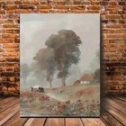 Painting Of A Quaint Little Farmland Wall Art  Canvas Unframed/Framed