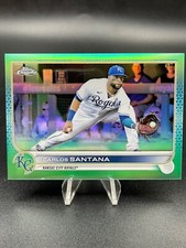 2022 Topps Chrome Base Aqua  #143 Carlos Santana /199 - Kansas City Royals ⚡️