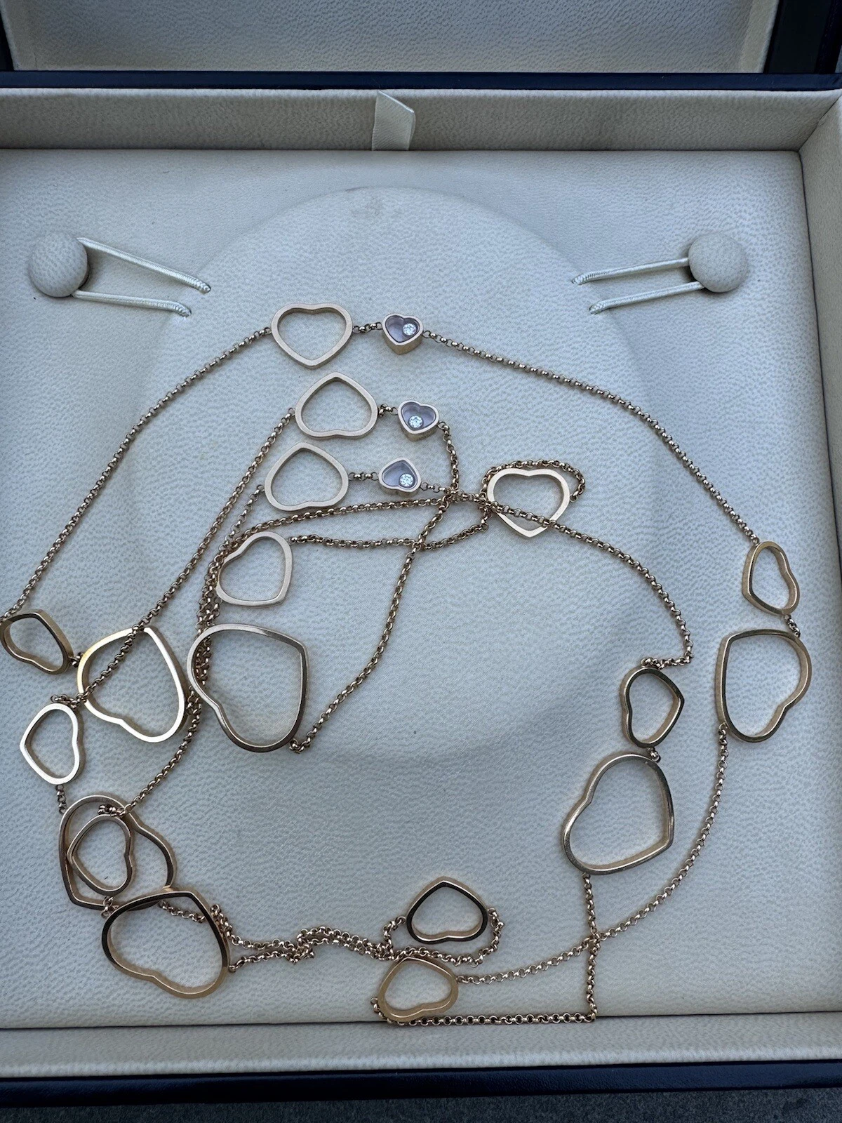 Chopard — Chopard 18k diamond necklace Happy Hearts