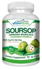 Soursop GRAVIOLA EXTRACT 2000 mg 45days Guanabana Annona Antioxidant 90 capsules