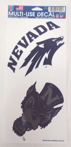 Licensed Collegiate Multi Use 2 Pack Sticker Decals 4.25" x 9.5" Wincraft - Picture 31 of 62