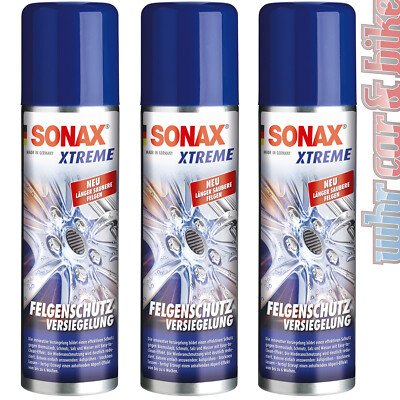 3x Sonax XTREME Felgenschutzversiegelung 250ml Abperleffekt Easy-to-Clean-Effekt
