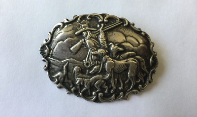 Broche En Argent Début 1900 - Bijou Vintage - Occasion