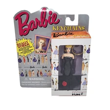 VINTAGE 1995 SOLO IN THE SPOTLIGHT MINI BARBIE DOLL KEY CHAIN NEW BOX BASIC FUN