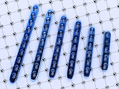 AM ORTHO IMPLANTS 3.5mm Safety Locking Small Straight Plates 5-6-7-8-9-10Holes 6 Pcs Titanium Set