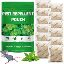12 Pack Peppermint Oil Mouse Vamoose Natural Rodent Repellent Pouches