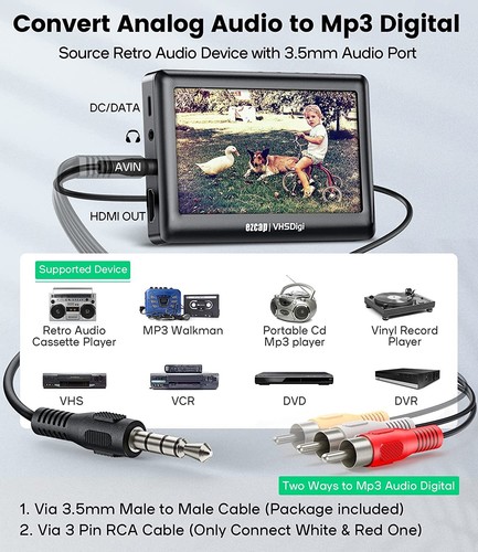 ezcap180 HD Video Capture Box Ultimate HD Recorder VHS Camcorder To Digital O0L1 - Picture 6 of 12