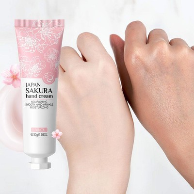 LAIKOU-Sakura Handcreme frischer Duft, langanhaltend neu feuchtigkeitsspendend O1H4