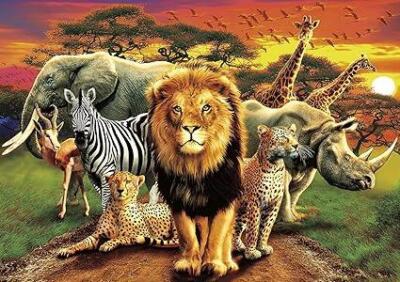 Buffalo Games jigsaw puzzle; African Beasts by Andrew Farley; 500