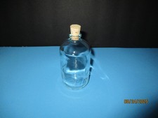 New Thick Clear Glass Bottle With Cork FREE GROUND ADVANGE SHIPPING USA ONLY 