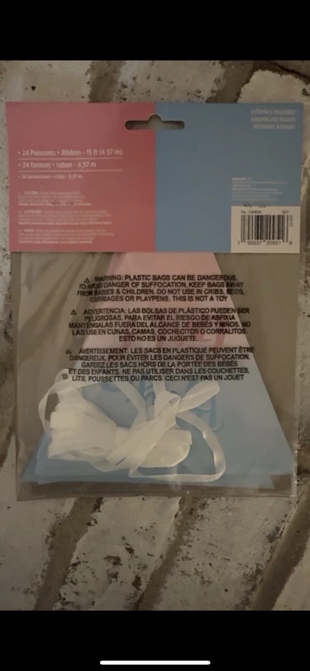 Guirnalda de fiesta revelación de género bebé niño o bebé niña Foto 2 de 2