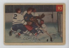 1954-55 Parkhurst Harry Lumley Ron Murphy Ted Kennedy Jimmy Thomson #93 HOF 1q2