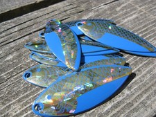 Blue & Golden #5.5 Willow Leaf Spinner Blades- Lot of 15 C6